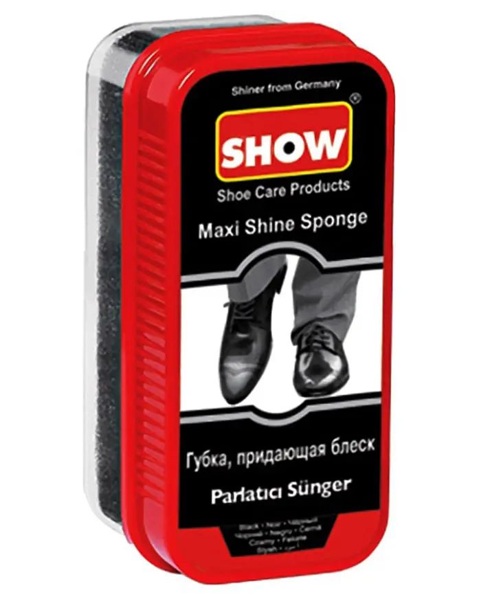 Gąbka do czyszczenia i nabłyszczania butów Maxi Show czarna