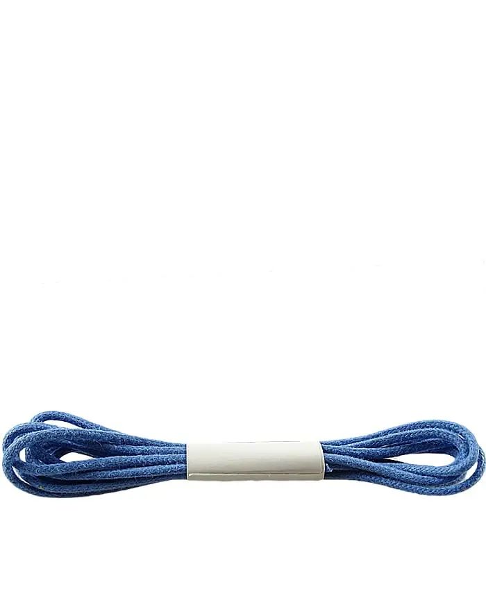 Niebieskie sznurówki do butów, cienkie, woskowane, 90 cm Halan