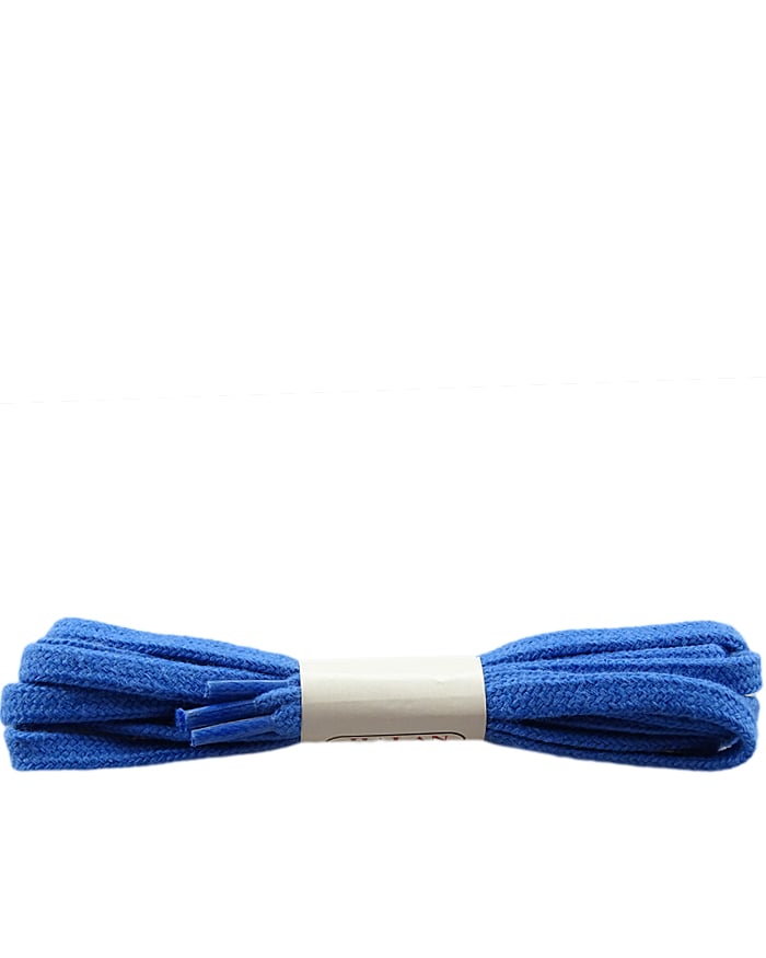 Niebieskie, płaskie sznurówki do butów 90 cm Halan
