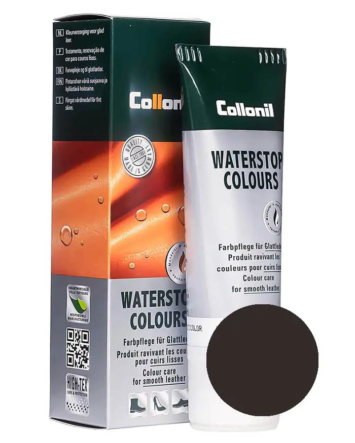 Ciemnoszara pasta do butów, Waterstop Colours Collonil 729 75 ml