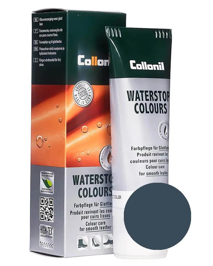 Granatowa pasta do butów, Waterstop Colours Collonil 546 75 ml